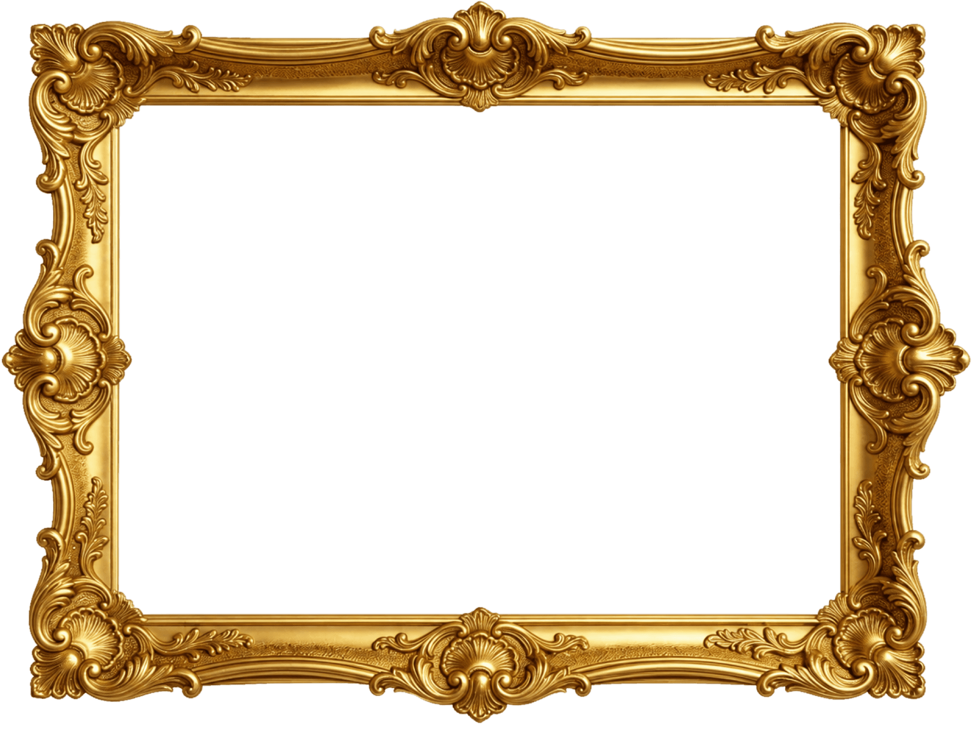 Golden Ornate Frame Overlay